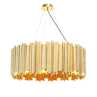 Lustre de plafond doré pour salon, luminaires suspendus de luxe, lustre pour chambre à coucher