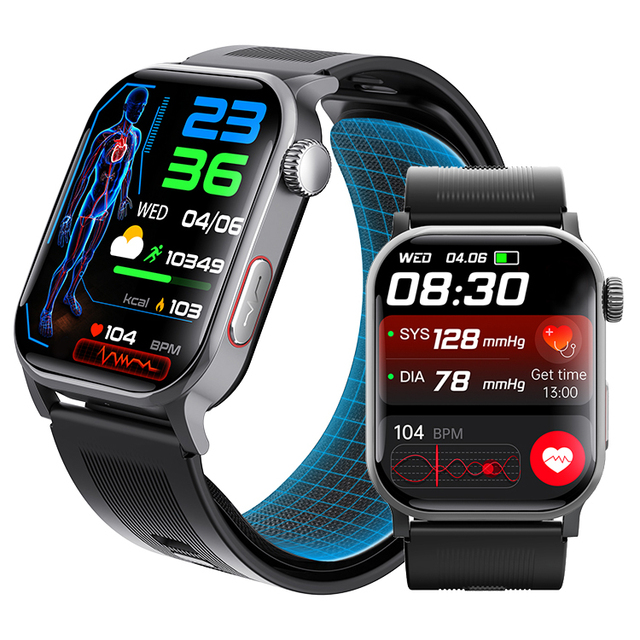 2025 New F540 Health Smart Watch Air Pump Blood Pressure ECG Body Temperature Monitoring Fall Alarm Fitness Tracker Smartwatch
