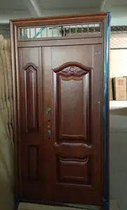 Porte en acier de sécurité d'entrée principale de maison de conception classique