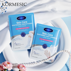 Masque en tissu KORMESIC Marque Privée 80/90ml au Collagène et Niacinamide, Éclaircissant, Anti-rides, Lissant, Non collant, Réparateur pour Mains et Pieds - Product Image 1
