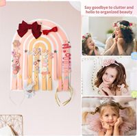 Filles Tenture Murale Décor À La Maison Cheveux Accessoire Arcs Organisateur Cintre Pour Chambre De Fille