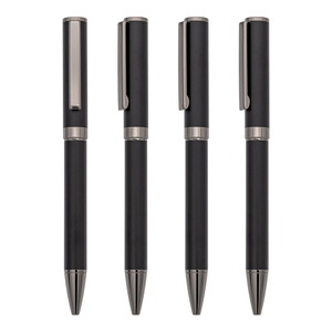 Khuyến Mãi 2024 Nhà Máy Kim Loại Bút Đơn Giản Xoay Quà Tặng Bút Bi Màu Đen Matte Bút Bi Có Thể được Tùy Chỉnh Biểu Tượng Màu Sắc - Product Image 1