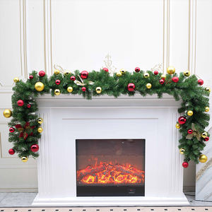 Decorazione Natalizia Ghirlanda in Rattan PVC Ecologico 2,7 Metri per Centri Commerciali e Hotel - Product Image 4