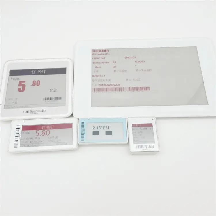 ESL 2.13 inch e ink shelf label supermarket price tag electric digital price labels