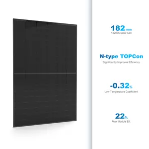 Sunket Hot sale Solar Panel 410w 420w 430wTopcon 108cell All Black with Double Glass Solar panel Complete Certificate