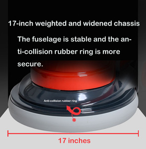 Cepillo de 17 pulgadas, depurador de suelo de un solo disco, pulidor eléctrico de suelo con cepillo para alfombras y cepillo para suelo - Product Image 6