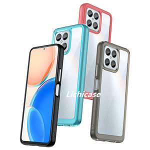 Coque acrylique transparente à cadre coloré de luxe Lichicase pour Honor X8 couverture rigide de Protection complète - Product Image 3