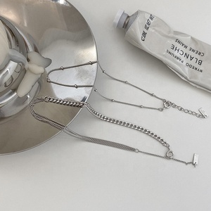 If me — bracelet <span class=keywords><strong>de</strong></span> <span class=keywords><strong>cheville</strong></span> épais en <span class=keywords><strong>argent</strong></span> Sterling S925, <span class=keywords><strong>chaîne</strong></span> cubaine maillons multi-couches, bijou <span class=keywords><strong>de</strong></span> pied <span class=keywords><strong>à</strong></span> perles fines, nouvelle collection, vente en gros, 925 - Product Image 3