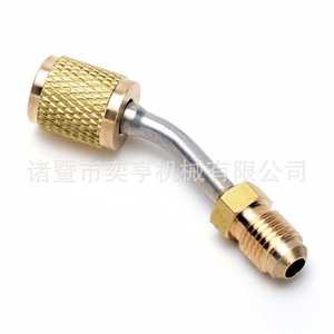 Adaptador de latón para carga de refrigerante R22 R410A, conector para sistemas de aire acondicionado HVAC, piezas anticorrosión - Product Image 4