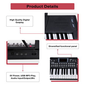 61 Phím Kỹ Thuật Số Đàn Piano Bàn Phím Cụ Chất Lượng Cao Trường Đàn Piano Cho Bán Buôn Điện Tử Organ - Product Image 2