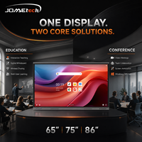 Pizarra Interactiva Inteligente JOMEtech de 75 Pulgadas 4K, Panel de Pizarra Blanca con Android 16, Cámara de 48MP, Micrófono, OPS, para Aula y Conferencias, 40 Puntos Táctiles