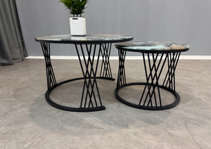 Tavolino da Caffè con Struttura <span class=keywords><strong>in</strong></span> Metallo e Piano <span class=keywords><strong>in</strong></span> <span class=keywords><strong>Vetro</strong></span>, Design Speciale, per Arredamento Casa e Hotel - Product Image 6