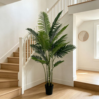 Palmier Areca Artificiel en Plastique en Gros, Plante Tropicale Amovible pour Sol, Écologique et Durable, Idéal pour Salon, Bureau, Hôtel