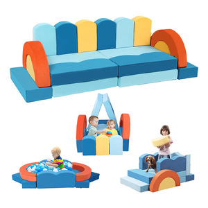 Ensemble de jeu pour enfants en blocs de construction, 15 pièces, éponge haute densité, doux, pour intérieur et extérieur - Product Image 1