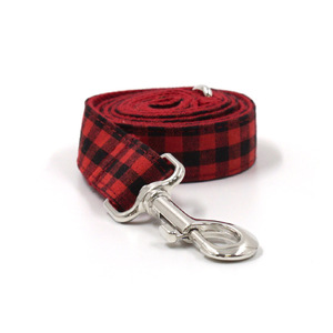 Nouveaux produits phares 2024 Laisse pour chien en polyester à motif écossais, motif imprimé fantaisie de luxe, laisse pour chien réglable, laisse classique pour animaux de compagnie - Product Image 3