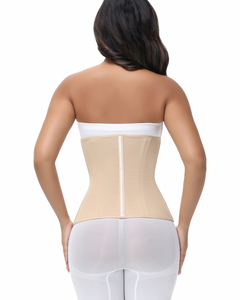 Women <strong>Strapless</strong> Waist Trainer Corset Zipper Hook Closure Tummy <strong>Control</strong> Hourglass <strong>Body</strong> <strong>Shaper</strong> for Postpartum Weight Loss Shaping - Product Image 2