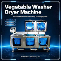Automatische fruit- en groentewasmachine SUS304 met bubbelsysteem voor voedingsmiddelenfabrieken