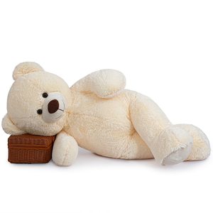 Ours en Peluche Géant Personnalisable en Coton PP, Doudou Parfait avec Nœud pour Cadeau d'Anniversaire pour Enfants - Product Image 2