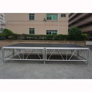 Proveedor de China marco de aluminio plataforma de madera eventos al aire libre suministro de escenario suministros de fabricación de coronas de Navidad