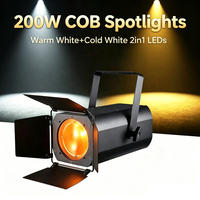Projecteurs COB 200W Super Lumineux pour Événements : Idéal Jardin, Fêtes, Bord de Piscine, Mariages, Théâtre