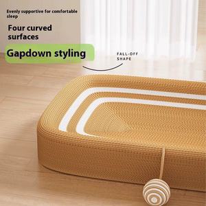 Écologique Surdimensionné Chat Litière Corde <span class=keywords><strong>De</strong></span> <span class=keywords><strong>Chanvre</strong></span> Chat Lit Grattoir Solide Rectangle En Peluche Chat Scratch Board Pet Toy Fashion Style - Product Image 2