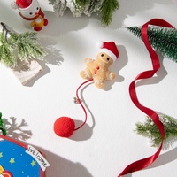 Jouet interactif pour chat avec clochette, baguette de chat et éléments de Noël (Père Noël, rennes) – Cadeau créatif transfrontalier