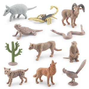 HY Toys simulación transfronteriza desierto animal modelo serpiente de cascabel Cactus marmota Coyote escorpión Decoración de mesa - Product Image 3