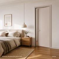 Porte intérieure moderne en mélamine avec texture de surface uniforme pour dortoir scolaire et salle de classe