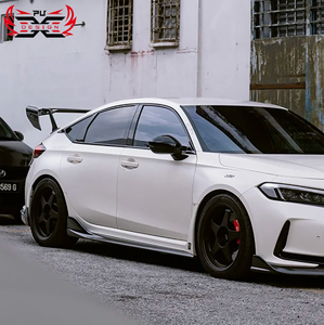 Faldones Laterales de Fibra de Carbono PU-Design para Honda Civic TypeR FL5, Estilo AD, Kit de Carrocería, Excelente Relación Calidad-Precio, Excepcional - Product Image 3