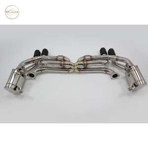 Échappement arrière OUCHI en acier inoxydable avec soupape à sonorité aiguisée pour Porsche <span class=keywords><strong>911</strong></span> Carrera 991.1 2012-2015 3.4L Garantie 1 an - Product Image 3
