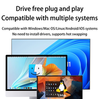 Mini Lector de Tarjetas TF USB 3.0 de Aluminio, Adaptador OTG, Lector SD de 5 Gbps, Compatible con 2 TB para Teléfono, Laptop, Cámara de Coche, Dron