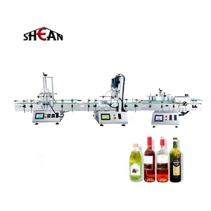 3 in1 <span class=keywords><strong>Desktop</strong></span> automatico piccolo vetro plastica bottiglia d'acqua succo di latte olio d'oliva riempimento liquido tappatrice ed etichettatrice - Product Image 3