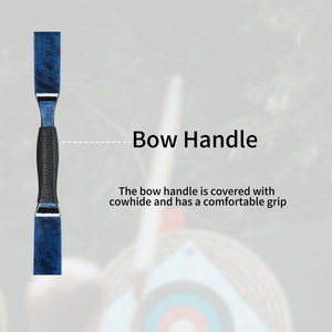 Arco Recurvo AF Archery <span class=keywords><strong>de</strong></span> 20-50 Libras y 54 Pulgadas, Color Azul Natural <span class=keywords><strong>Ojo</strong></span> <span class=keywords><strong>de</strong></span> Pájaro, Arco Tradicional para Caza al Aire Libre - Product Image 4