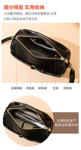 Sac fourre-tout décontracté en cuir souple de luxe pour femme, grand sac à bandoulière de créateur pour femme - Product Image 4