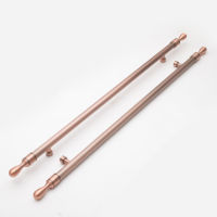 Poignée de porte moderne de luxe à tirage frontal, couleur bronze, ambidextre, durable, garantie 4 ans, solution complète pour entrées d'hôtels 5 étoiles