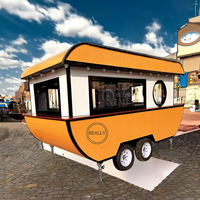 Remorque alimentaire mobile en forme de bateau, populaire auprès des fabricants d'équipement d'origine (OEM), personnalisation possible, chariot de nourriture et de café en plein air à vendre