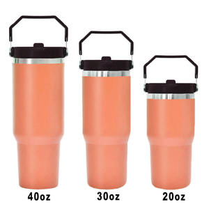 Topnovo 2025 Nouvelle Gourde Isotherme Ice 2.0 avec Paille Rabattable, Poignée et Couvercle à Visser en Acier Inoxydable Anti-Fuite - Product Image 1