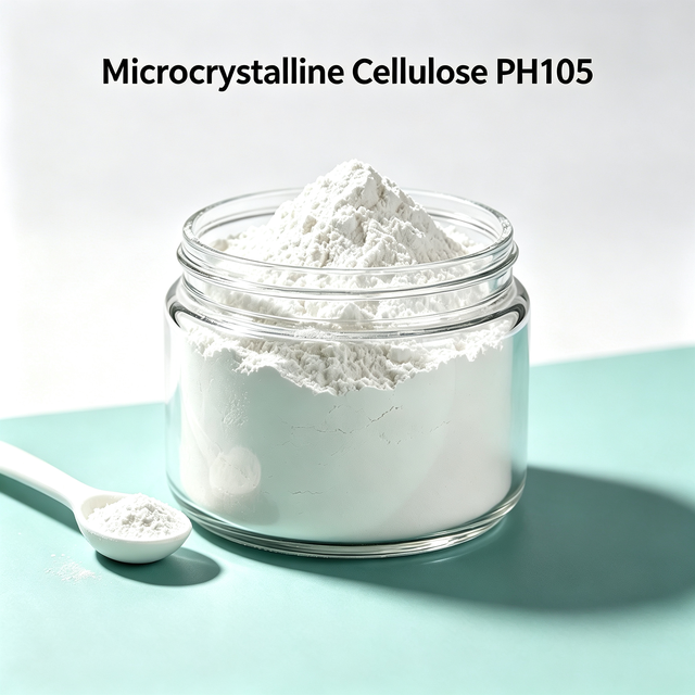 Factory Supply Food Grade Microcrystalline Cellulose MCC105 Powder CAS 9004-34-6 MCC Ph105 Highest Compressibility