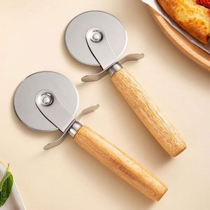 Couteau à pizza rotatif jetable en acier inoxydable personnalisable, outil à roue pour la découpe de crêpes et de gâteaux, avec boîte de rangement pour la pâtisserie - Product Image 4