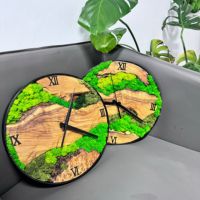 Horloge murale en mousse stabilisée personnalisée avec cadre décoratif et affichage de l'heure