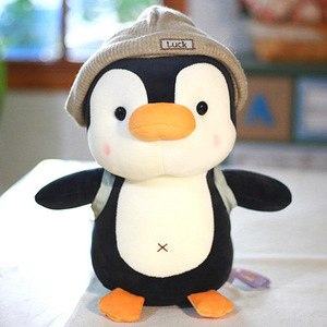 Peluche di Pinguino Carino con Cappello, Regalo di Compleanno per Bambini, Pupazzo per Macchina Acchiappa-Peluche, Cuscino per Dormire - Product Image 5