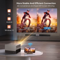 Nouveauté 2024 Mini projecteur LED 4K Projecteur portable Projecteur domestique ultra HD Projection murale Plafond Hôtel Bureau Auberge