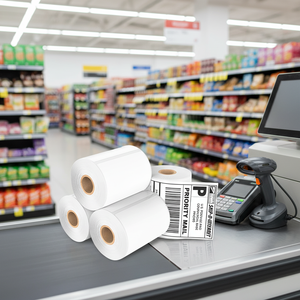 สติกเกอร์กระดาษความร้อนแบบม้วน ขนาด 50 มม. สำหรับงานโปรโมชั่น ขายส่ง - Product Image 5