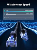 Câble Ethernet UGREEN Cat8 Haute Vitesse Tressé 40 Gbps 2000 MHz Blindé Intérieur Robuste LAN pour Jeux PC PS5 Xbox Modem