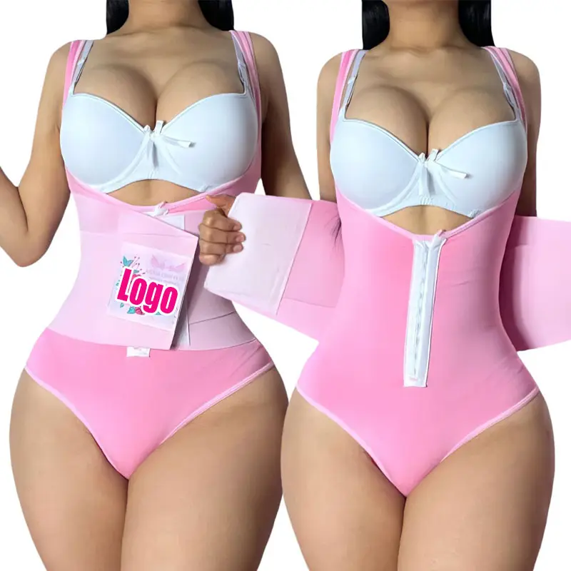 Seamless Shapewear Plus Size Fajas Colombianas Atacado Reloj De Arena Moldeadora Shorts Corpo Shaper Cintura Rosa Trainer Espartilho