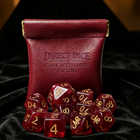 Ensemble de dés gravés sur mesure, dés en résine arrondis, accessoire de club, dés à roulement fluide pour jeux de société