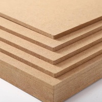 Panneaux de bois MDF HDF 4x8 pieds, 2 mm 3 mm, poncés, E1, respectueux de l'environnement, pour la construction de bureaux et la décoration intérieure