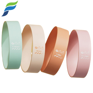 Yetful mẫu miễn phí Tùy chỉnh màu đàn hồi nhiệt làm việc ra hip kháng Silicone tập thể dục chống lại ban nhạc cho chân - Product Image 1