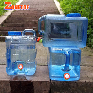 Zonnetop — réservoir d'eau en plastique, seau d'eau de Camping carré pour l'extérieur avec robinet, PC de qualité alimentaire, 10l 15l 20l - Product Image 6