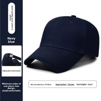 Gorra de Béisbol Personalizada con Logotipo OEM, 6 Paneles, Estructurada, 100% Algodón, Negra Lisa, Bordado, Ajustable
